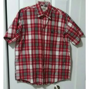Mens Cinch Short Sleeve Shirt Button Front